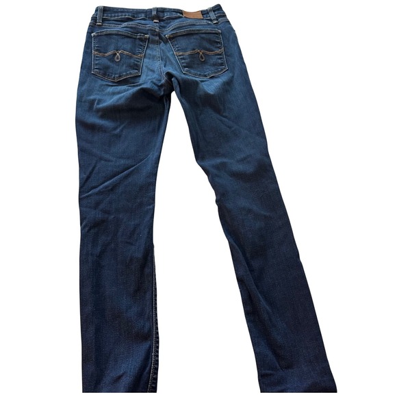 Lucky Brand Jeans Womens 29 Dark Blue Skinny Mid Rise Stretch Denim Classic - Picture 2 of 16